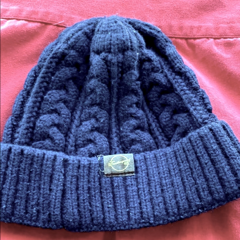 Weatherproof cable knit 100% Cotton hat